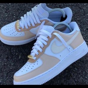 Nike Custom Air Force 1 Coffe Clear NWT